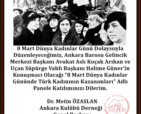 8 Mart Dünya Kadınlar Gününde Türk Kadınının Kazanımları Paneli - 2020